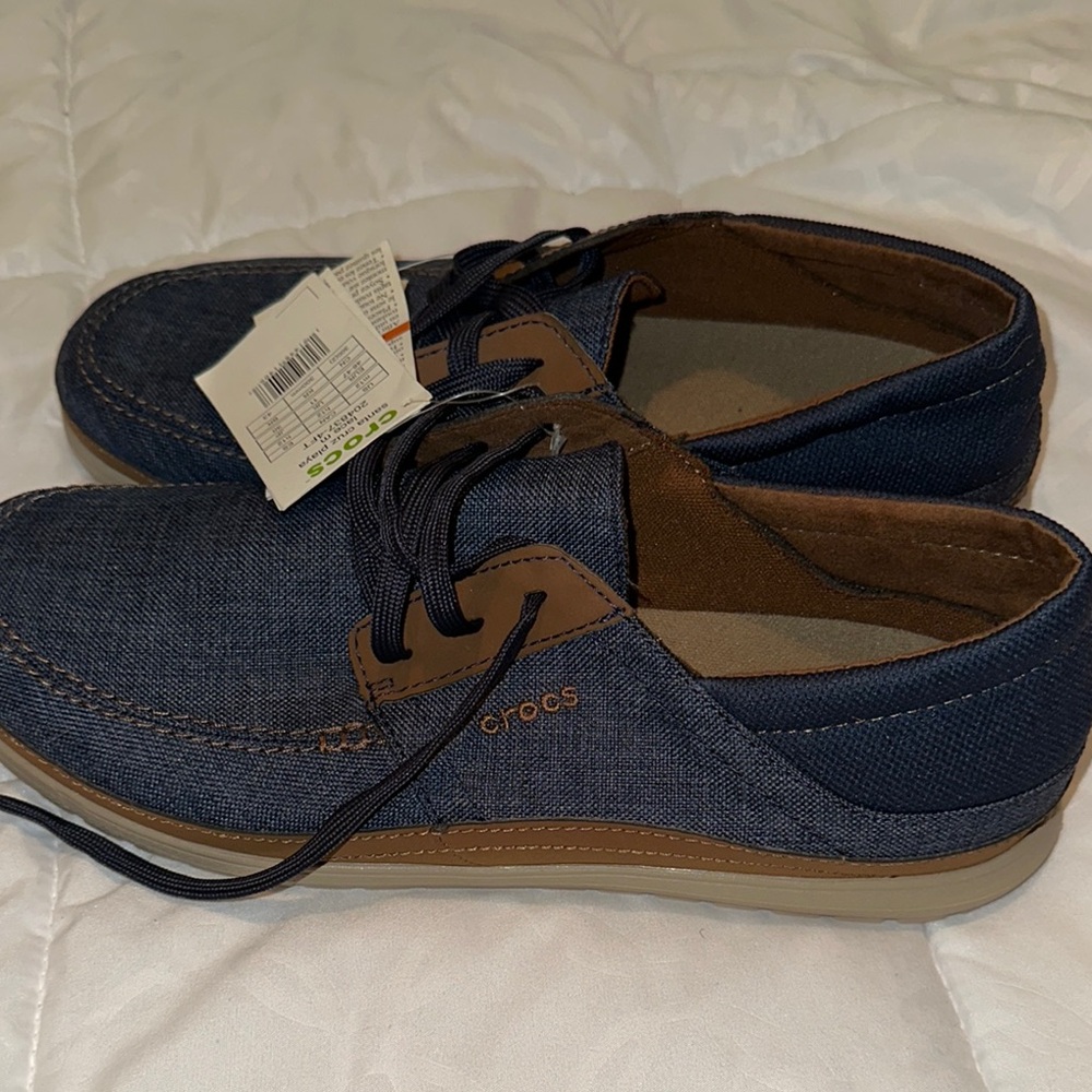 Crocs Men's Blue and Brown Casual Shoes
